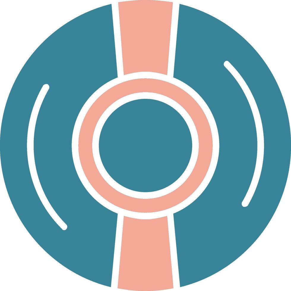 Cd Glyph Two Color Icon vector