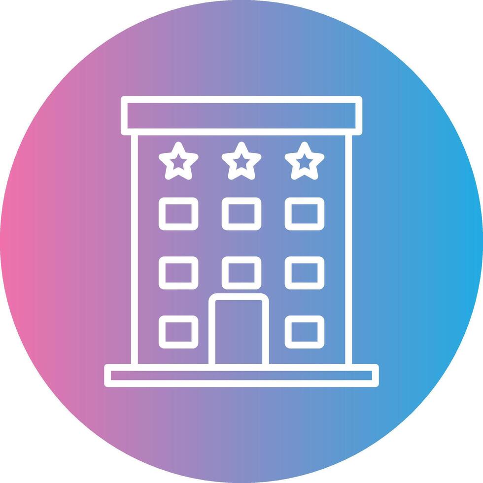 Autograph Collection Line Gradient Circle Icon vector