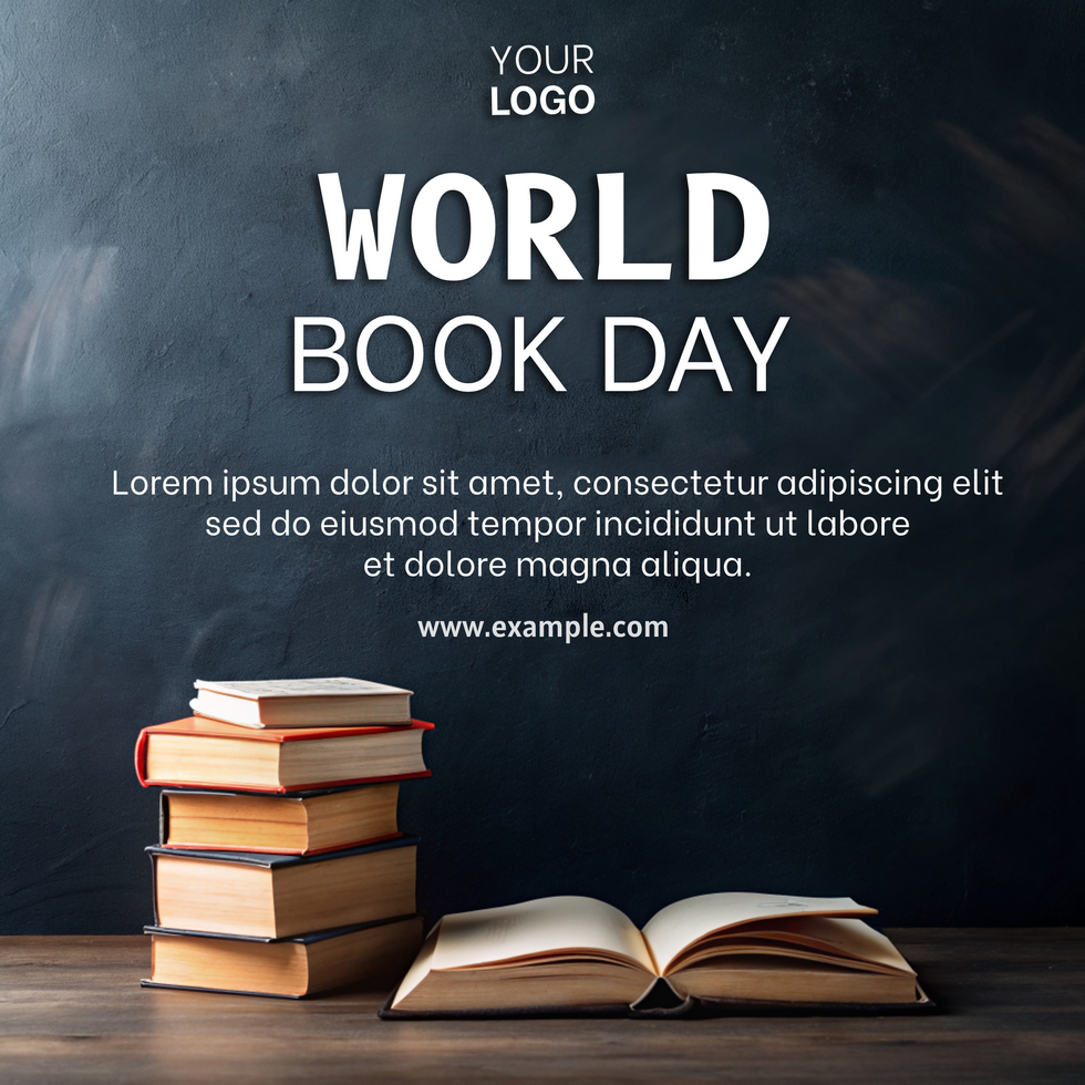 World Book Day Social Media Template psd