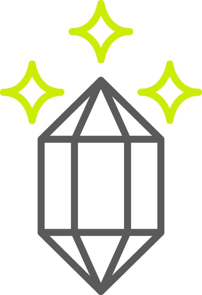 Quartz Line Two Color Icon vector