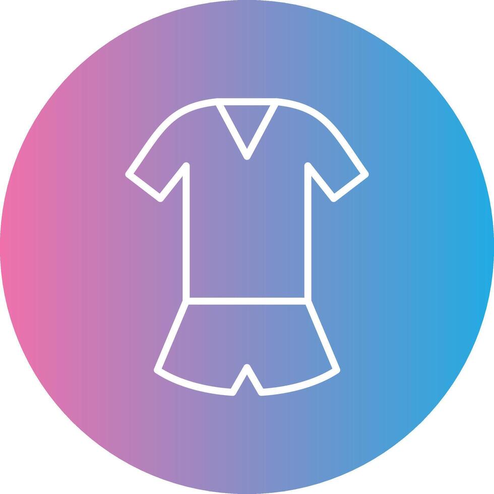 mono línea degradado circulo icono vector