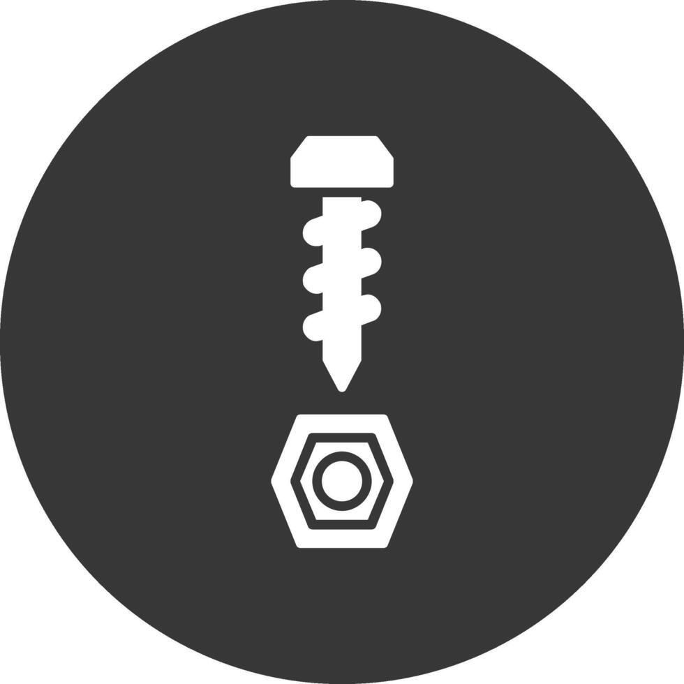 Ironware Glyph Inverted Icon vector