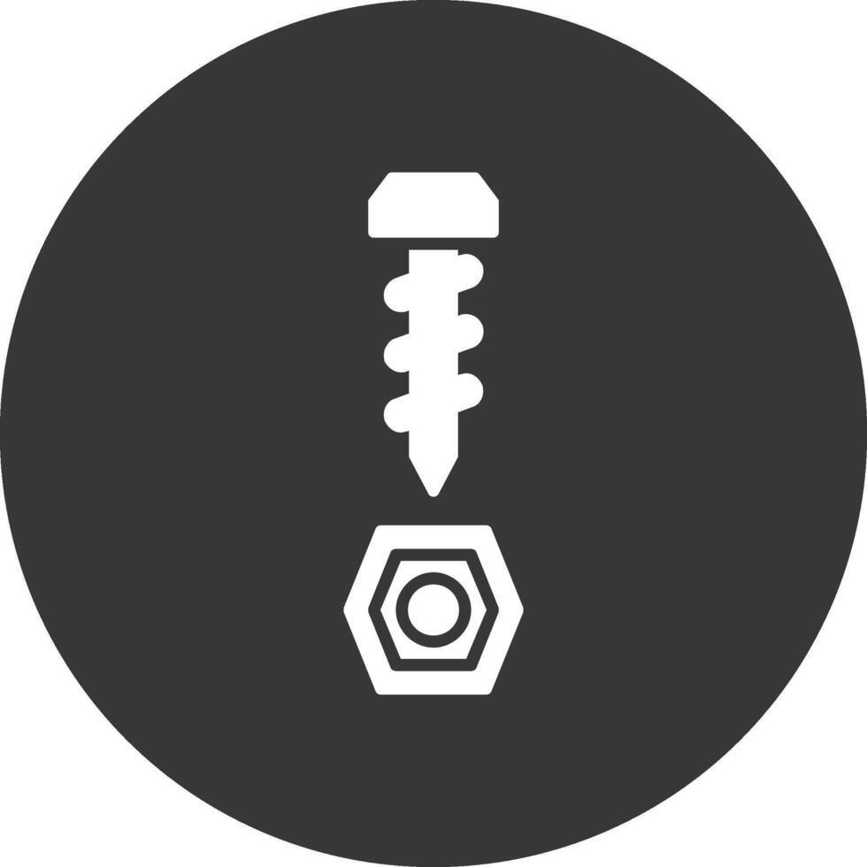 Ironware Glyph Inverted Icon vector