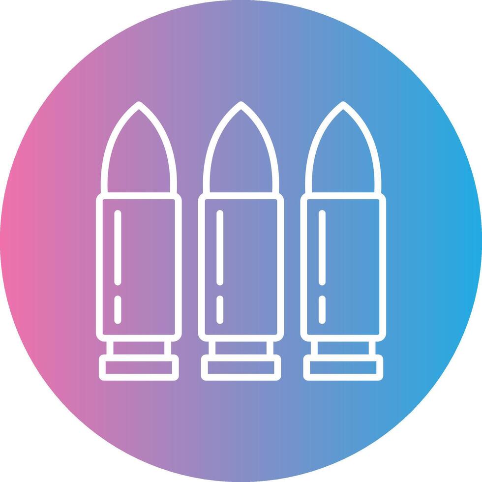 Bullet Line Gradient Circle Icon vector