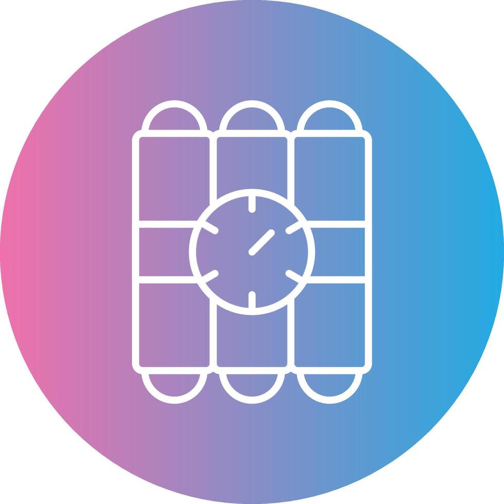 C4 Line Gradient Circle Icon vector