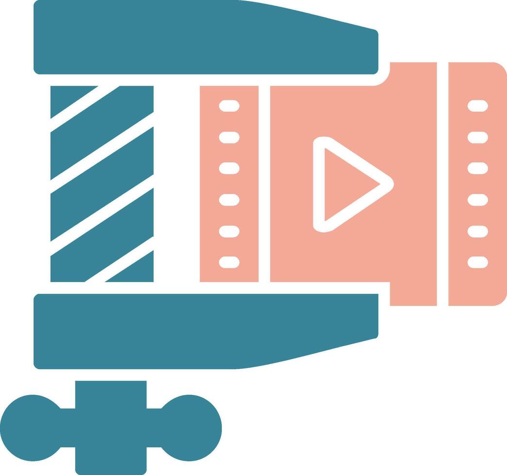 Compress Glyph Two Color Icon vector