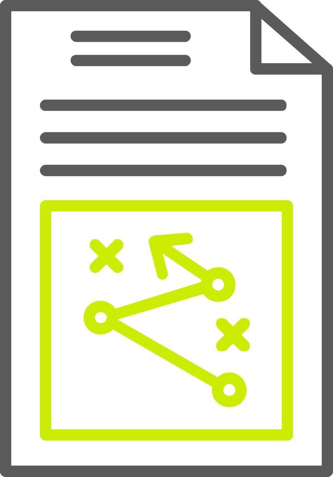Business Strategy Line Two Color Icon vector