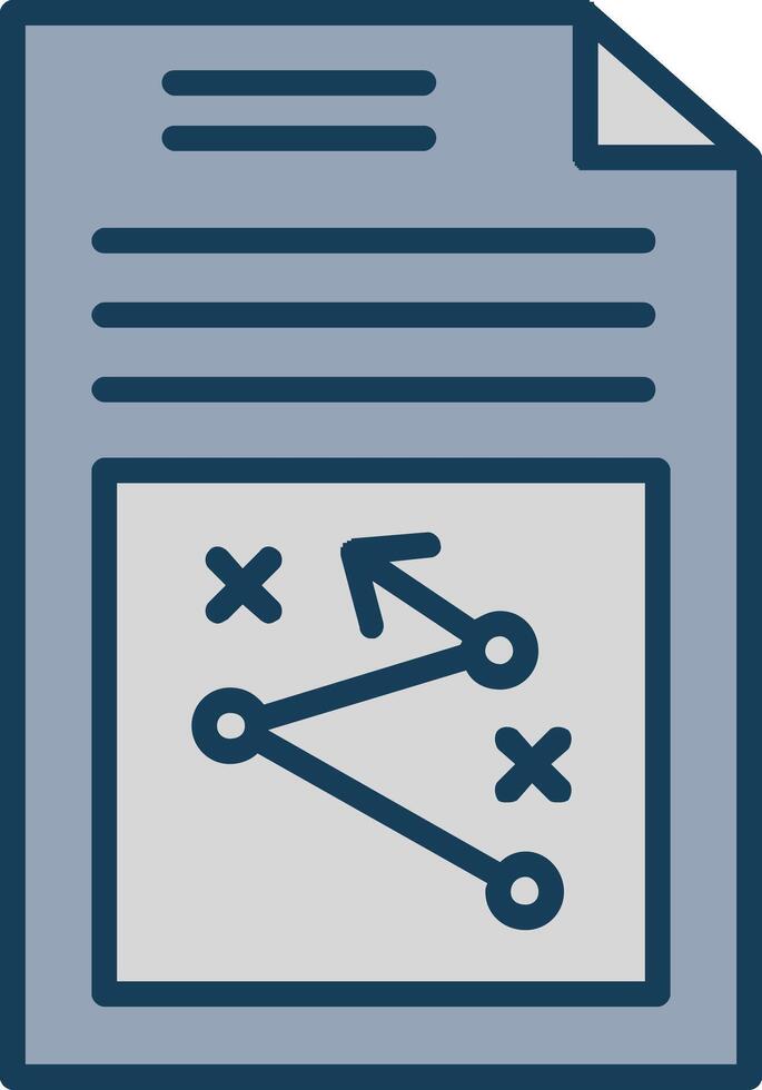 Business Strategy Line Filled Grey Icon vector