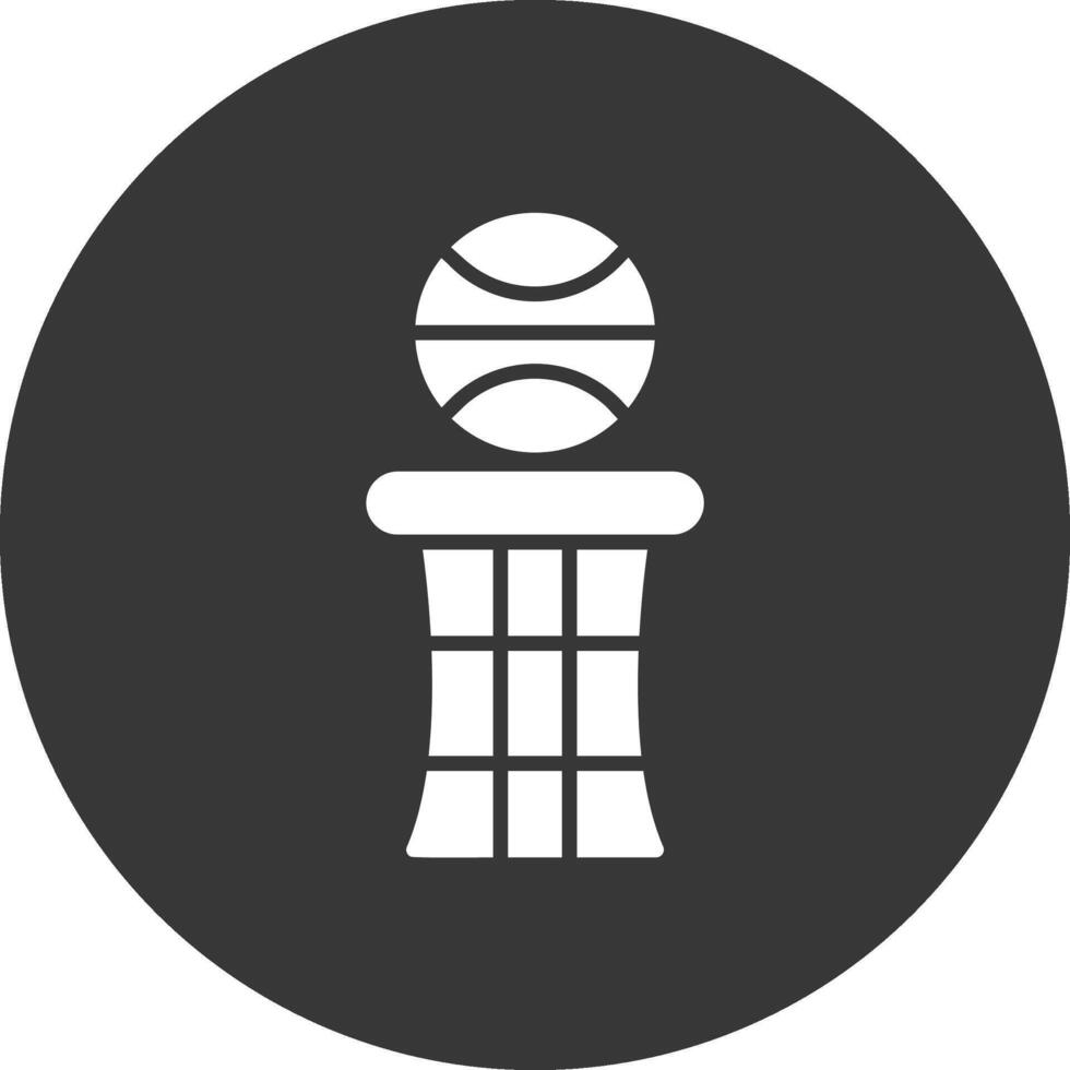 Basketball Glyph Inverted Icon vector