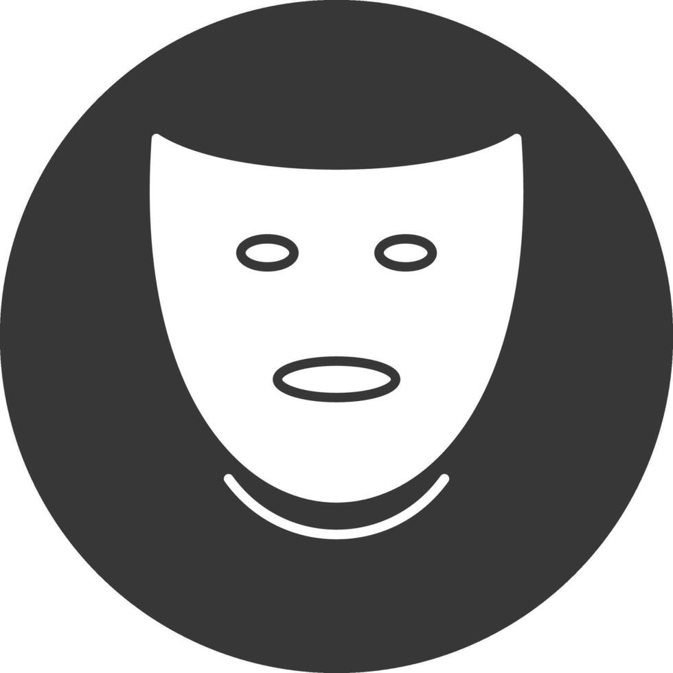 Theatre Glyph Inverted Icon vector