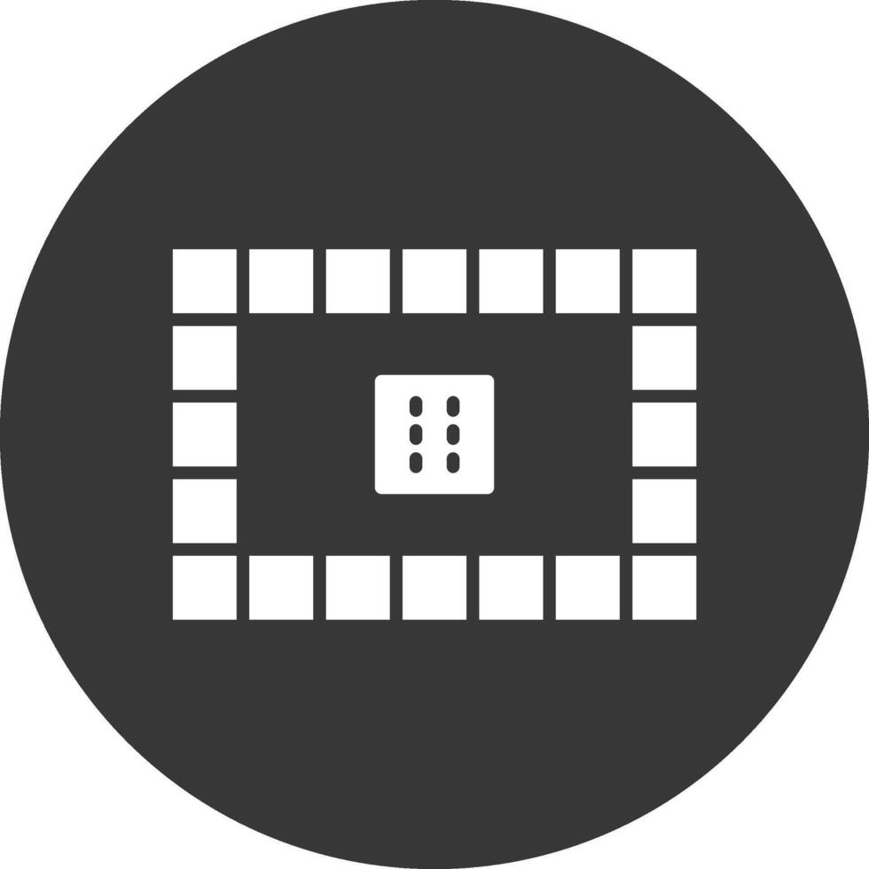 Board Games Glyph Inverted Icon vector