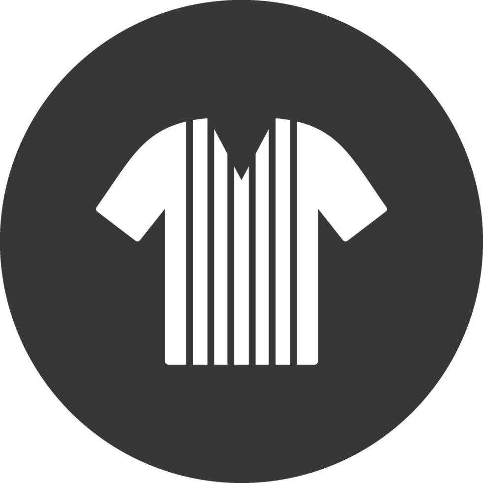 Shirt Glyph Inverted Icon vector