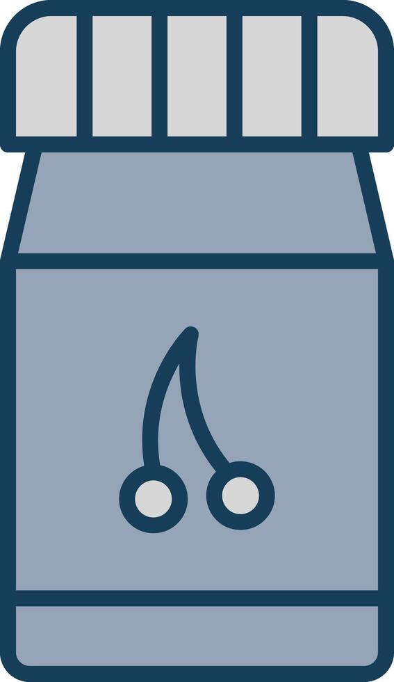 Jam Line Filled Grey Icon vector