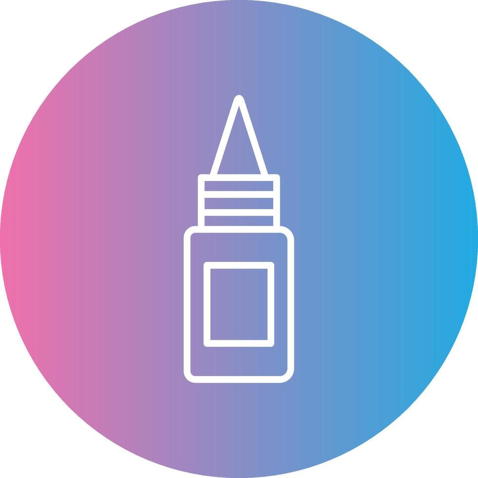 Bottle Line Gradient Circle Icon vector