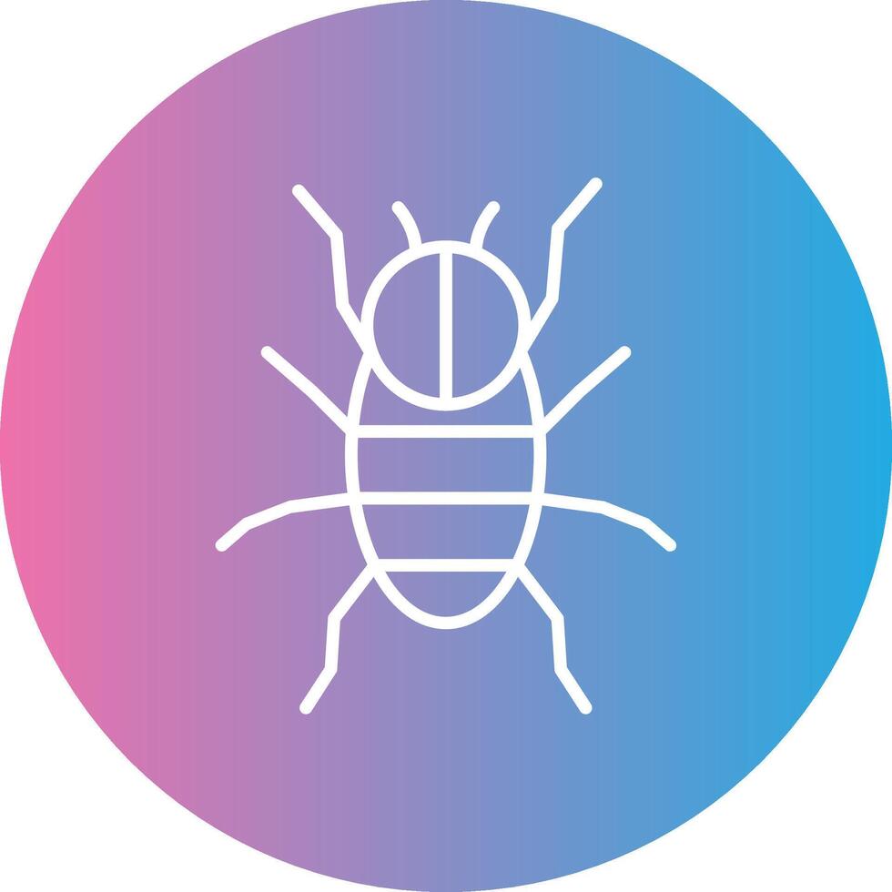 Spider Line Gradient Circle Icon vector