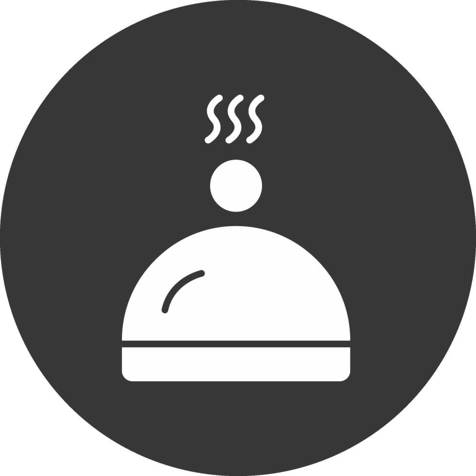 Tray Glyph Inverted Icon vector