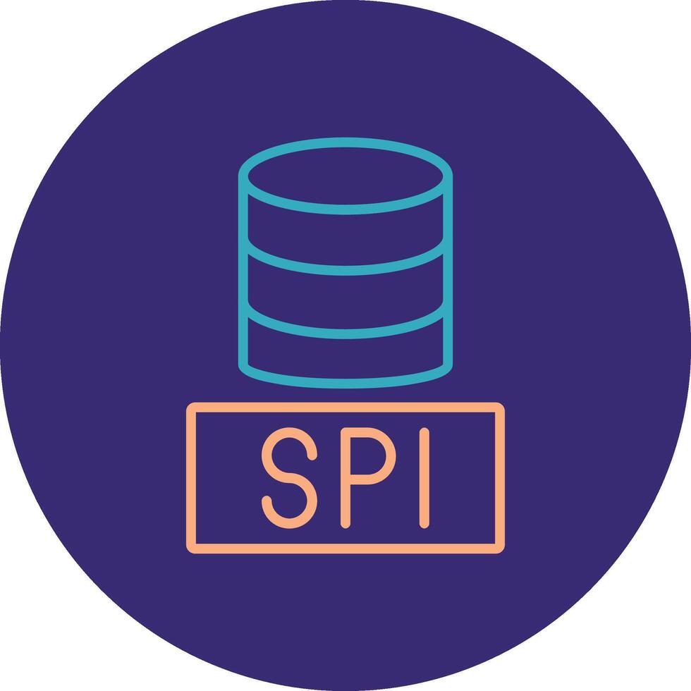Sql Databases Line Two Color Circle Icon 43443223 Vector Art at Vecteezy