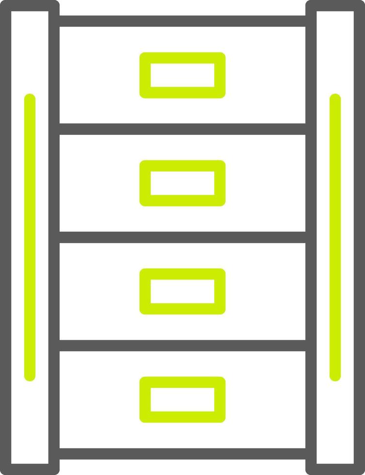 Makeup Container Line Two Color Icon vector