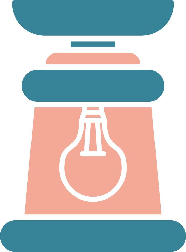 Lantern Glyph Two Color Icon vector