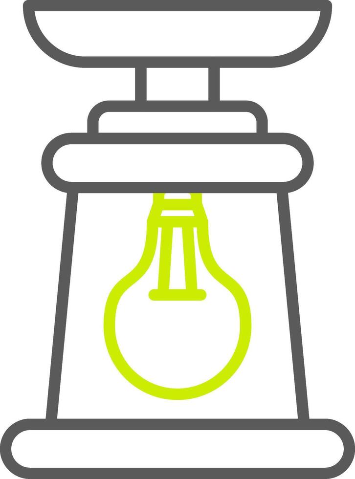 Lantern Line Two Color Icon vector