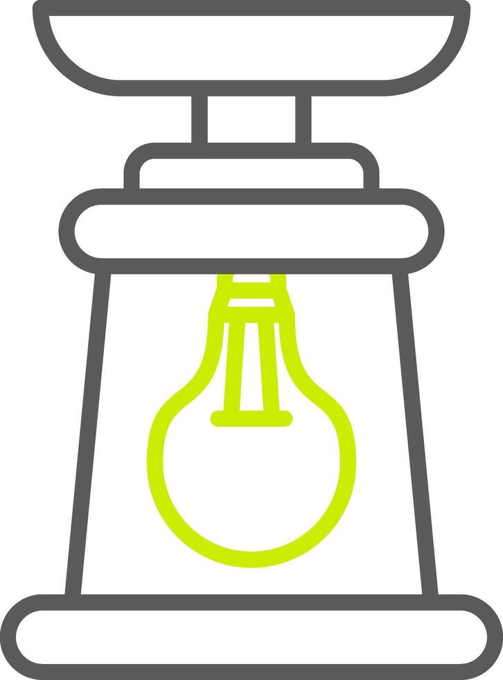 Lantern Line Two Color Icon vector