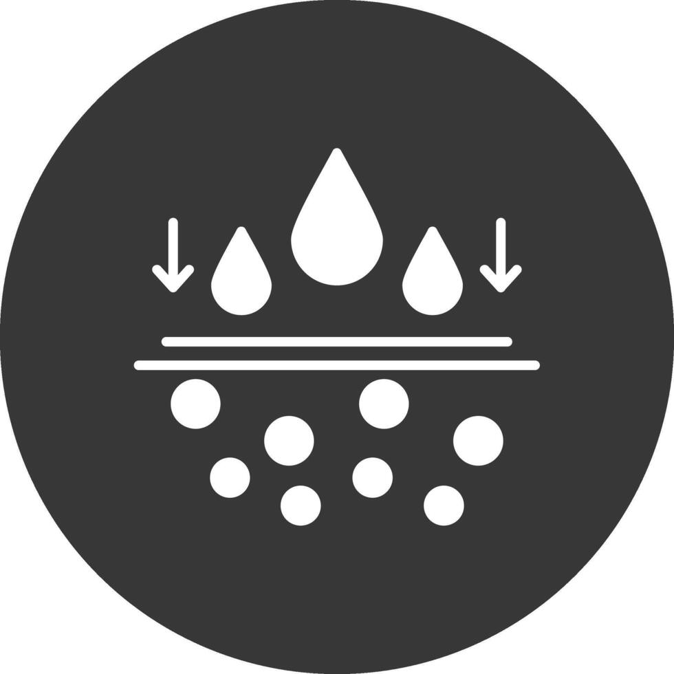 Moisturiser Glyph Inverted Icon vector