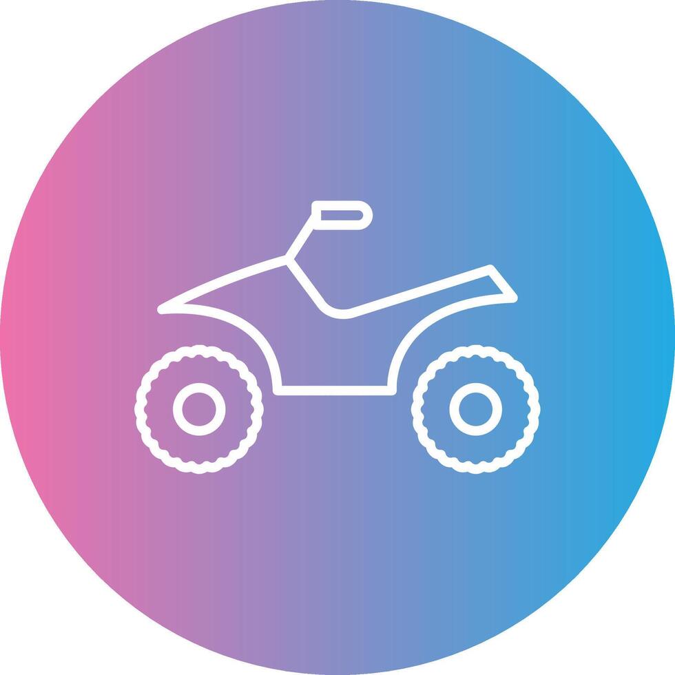 Quad Line Gradient Circle Icon vector