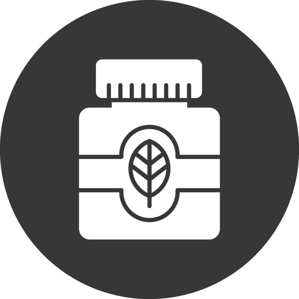 Essential Oil Glyph Inverted Icon vector