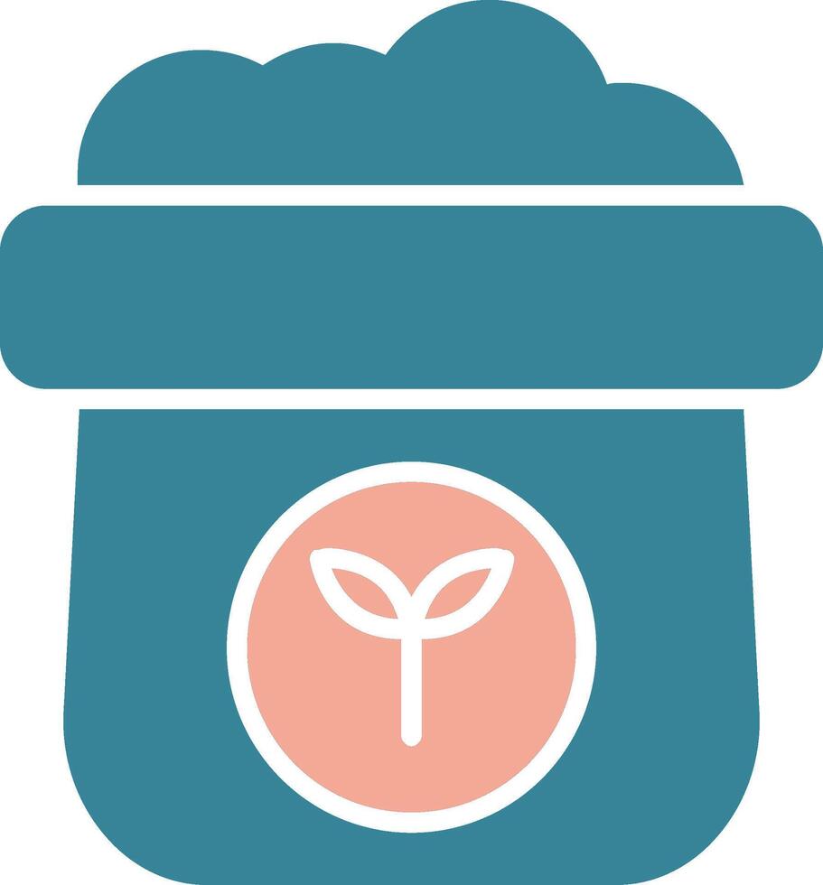 Fertilizer Glyph Two Color Icon vector