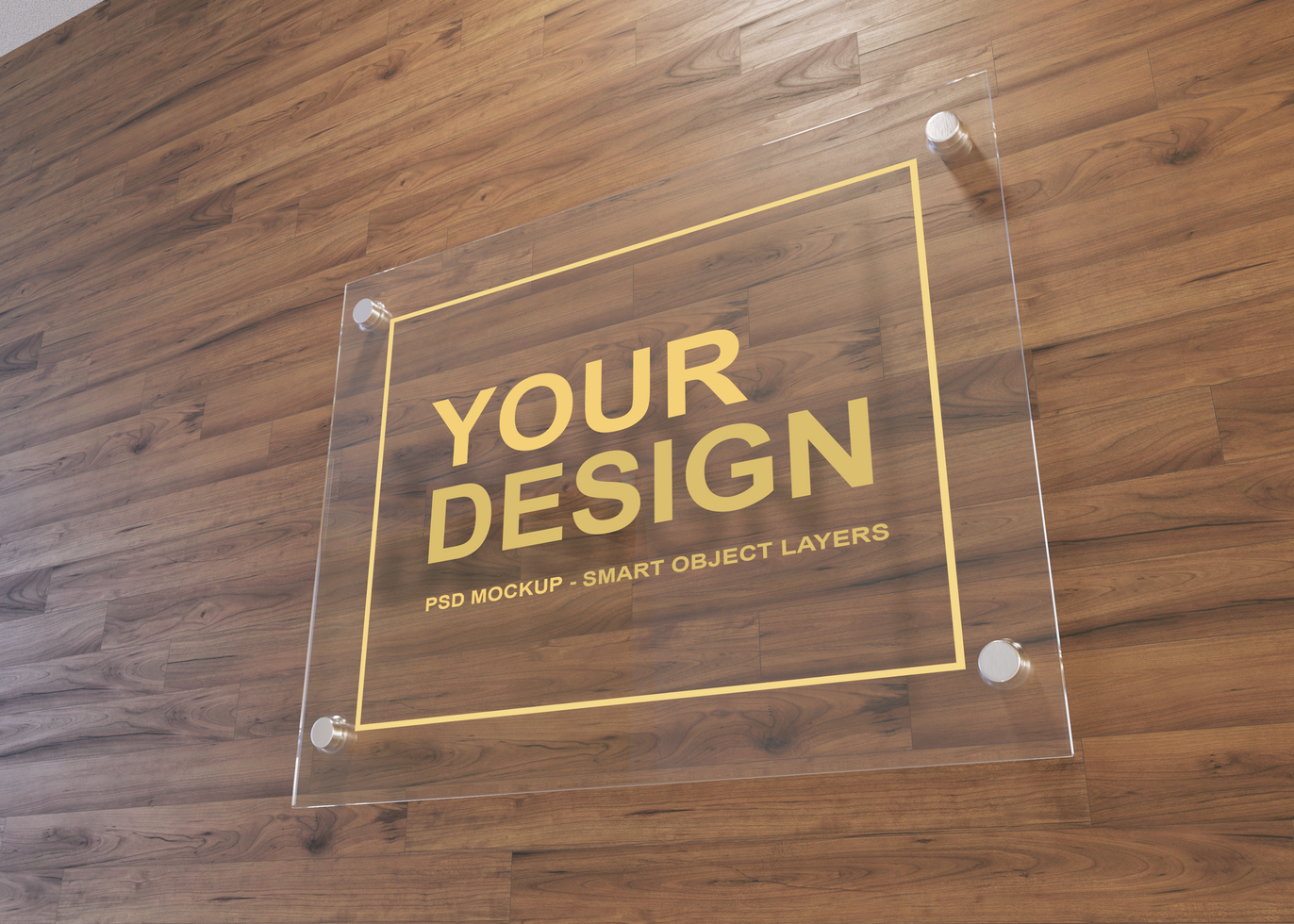 Transparent Plate Mockup psd