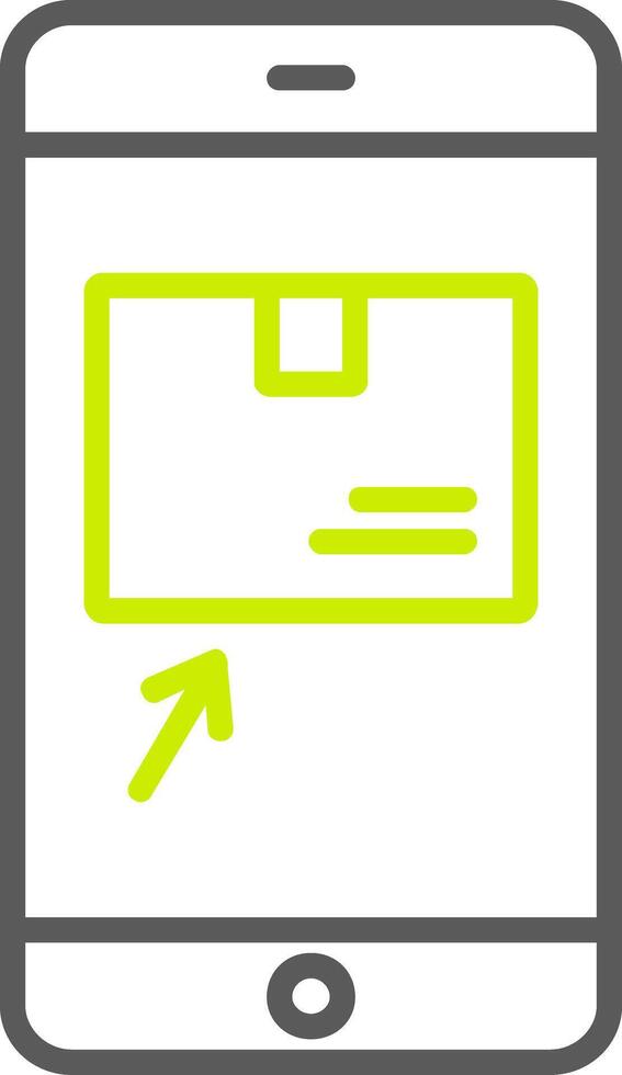 Order OnLine Two Color Line Two Color Icon vector