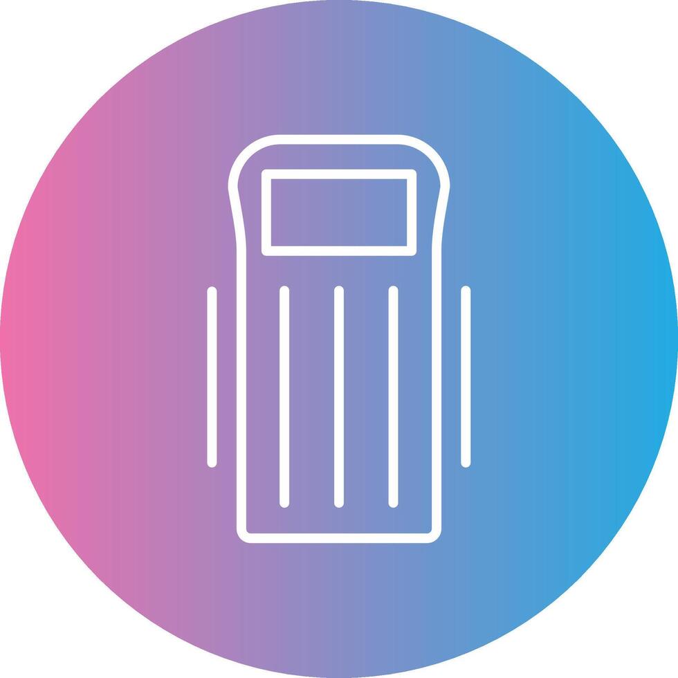 Float Line Gradient Circle Icon vector