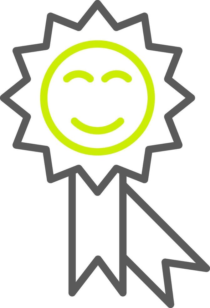 Medal Line Two Color Icon vector