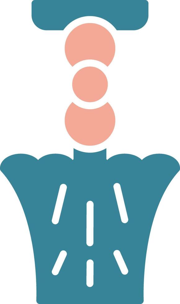 Lamp Glyph Two Color Icon vector