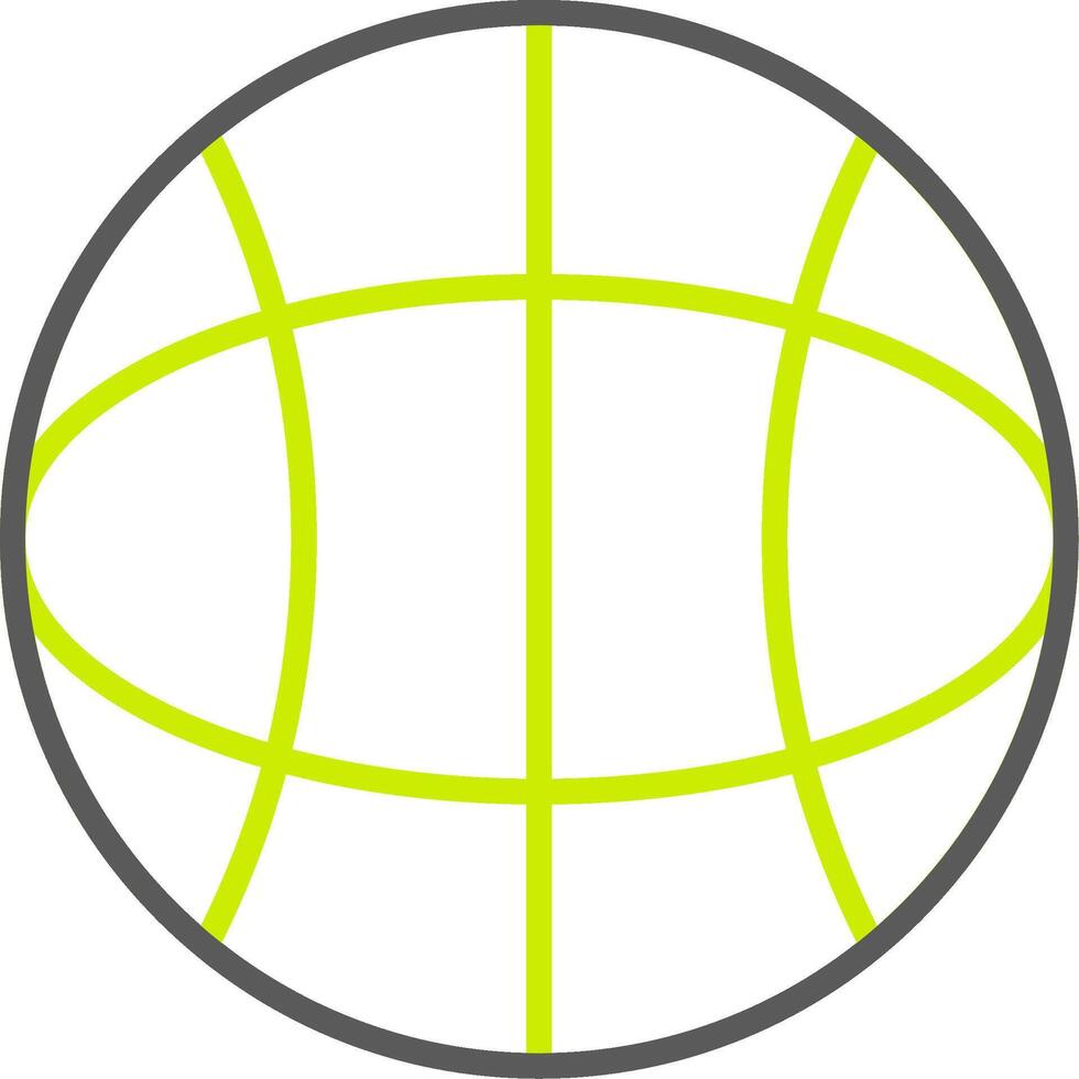 Globe Line Two Color Icon vector