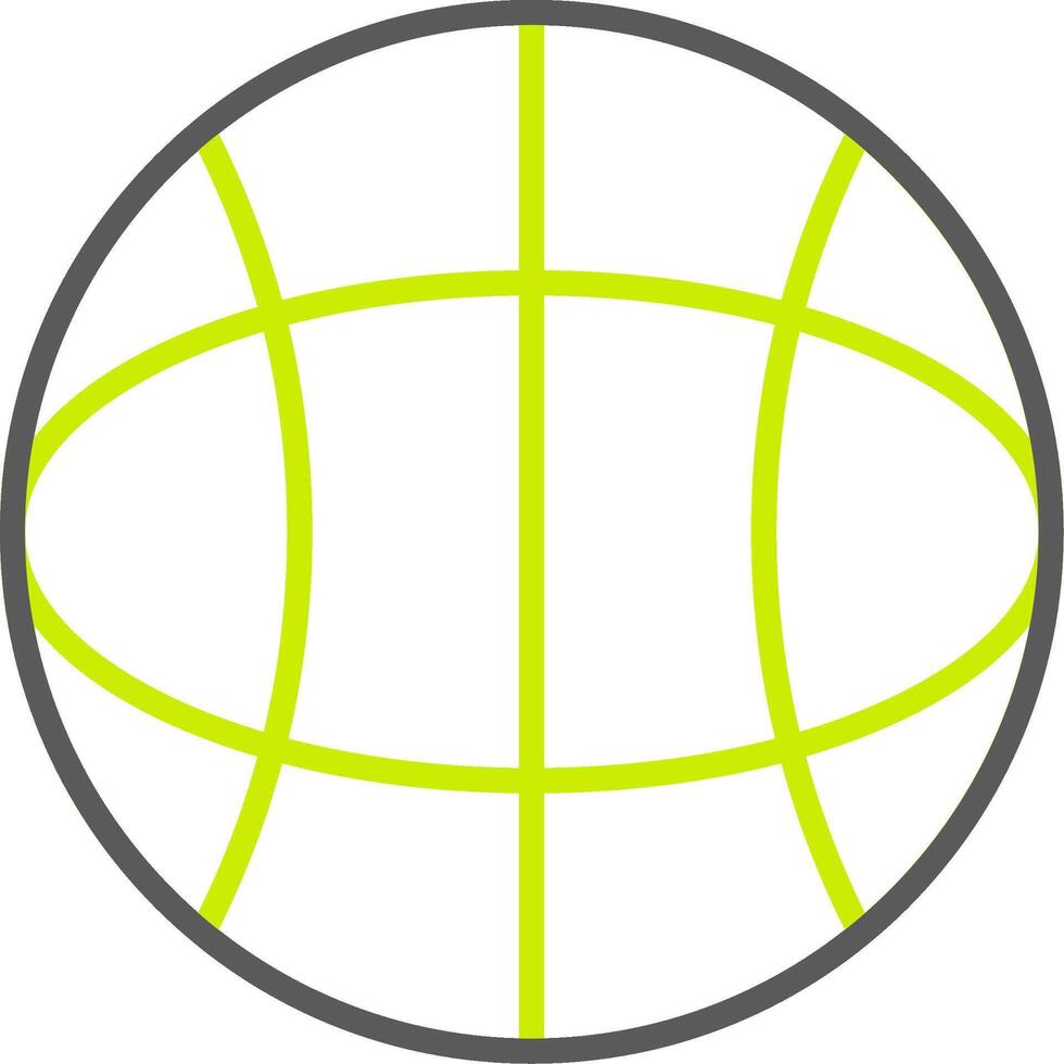 Globe Line Two Color Icon vector