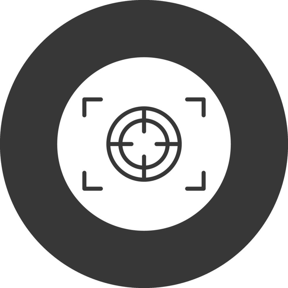 Focus Glyph Inverted Icon vector