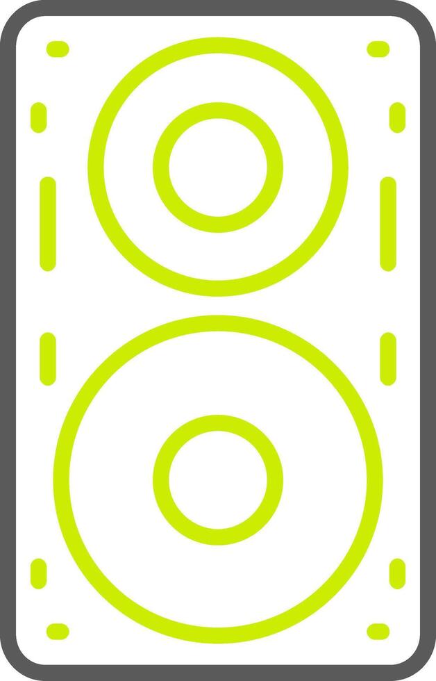 Speaker Line Two Color Icon vector