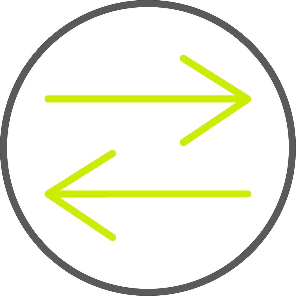 Swap Line Two Color Icon vector