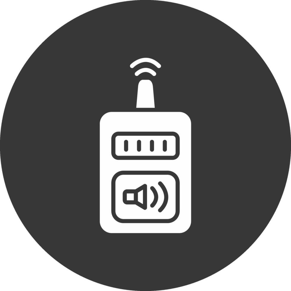 Device Glyph Inverted Icon vector