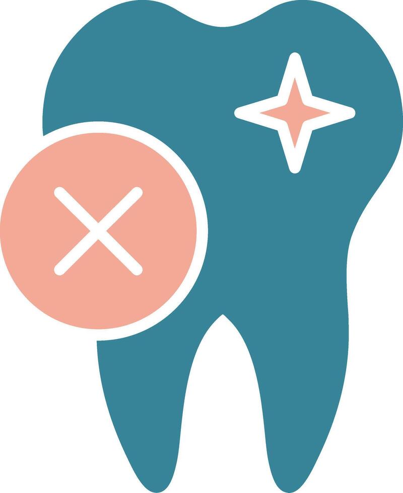 Rejected Glyph Two Color Icon vector