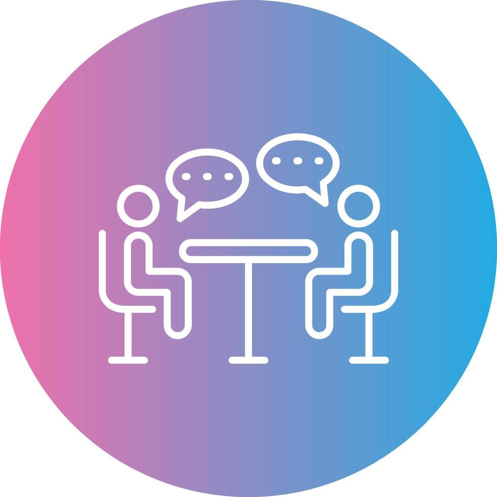 Tools Line Gradient Circle Icon vector