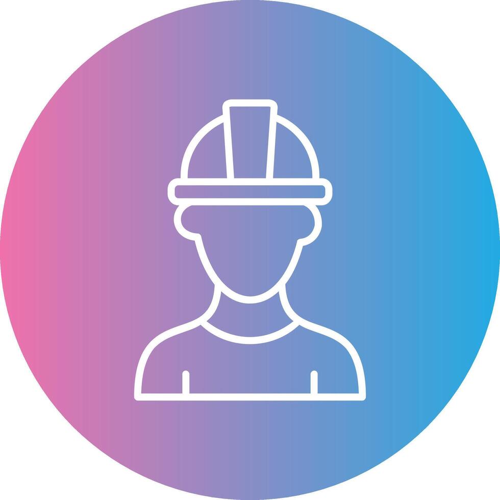 PipeLine Gradient Circle Line Gradient Circle Icon vector