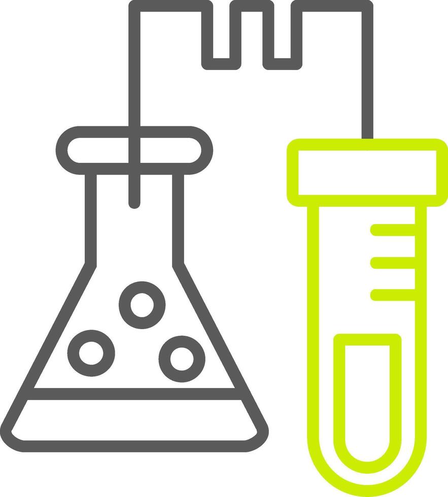 Laboratory Line Two Color Icon vector
