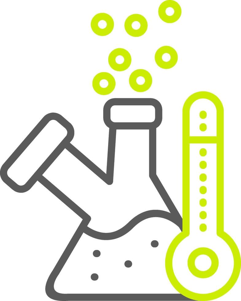 Flask Line Two Color Icon vector