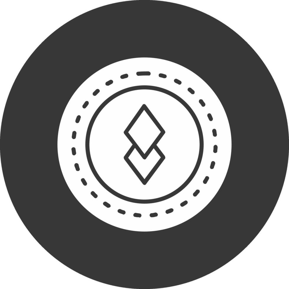 Altcoin Altcoin Glyph Inverted Icon vector