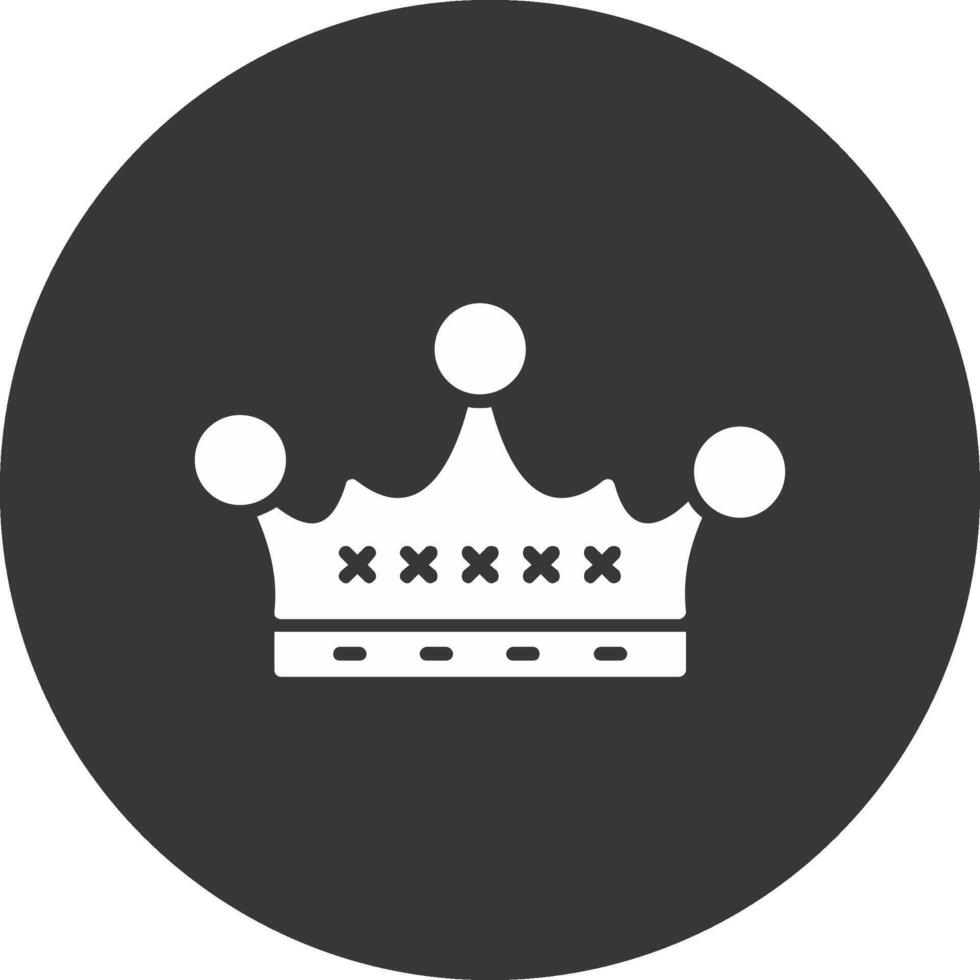 Bitcoin Here Glyph Inverted Icon vector