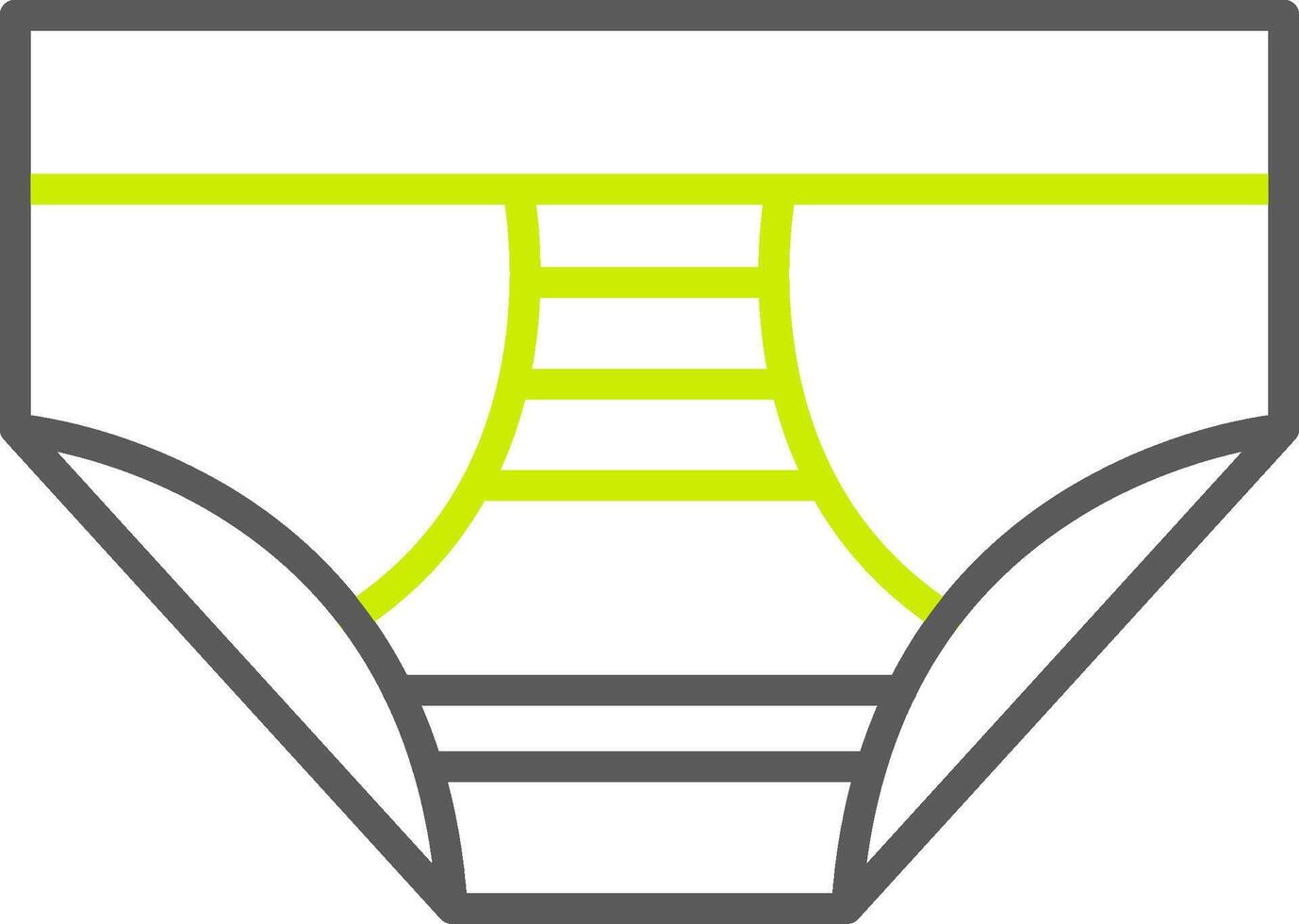 Underwear Line Two Color Icon vector