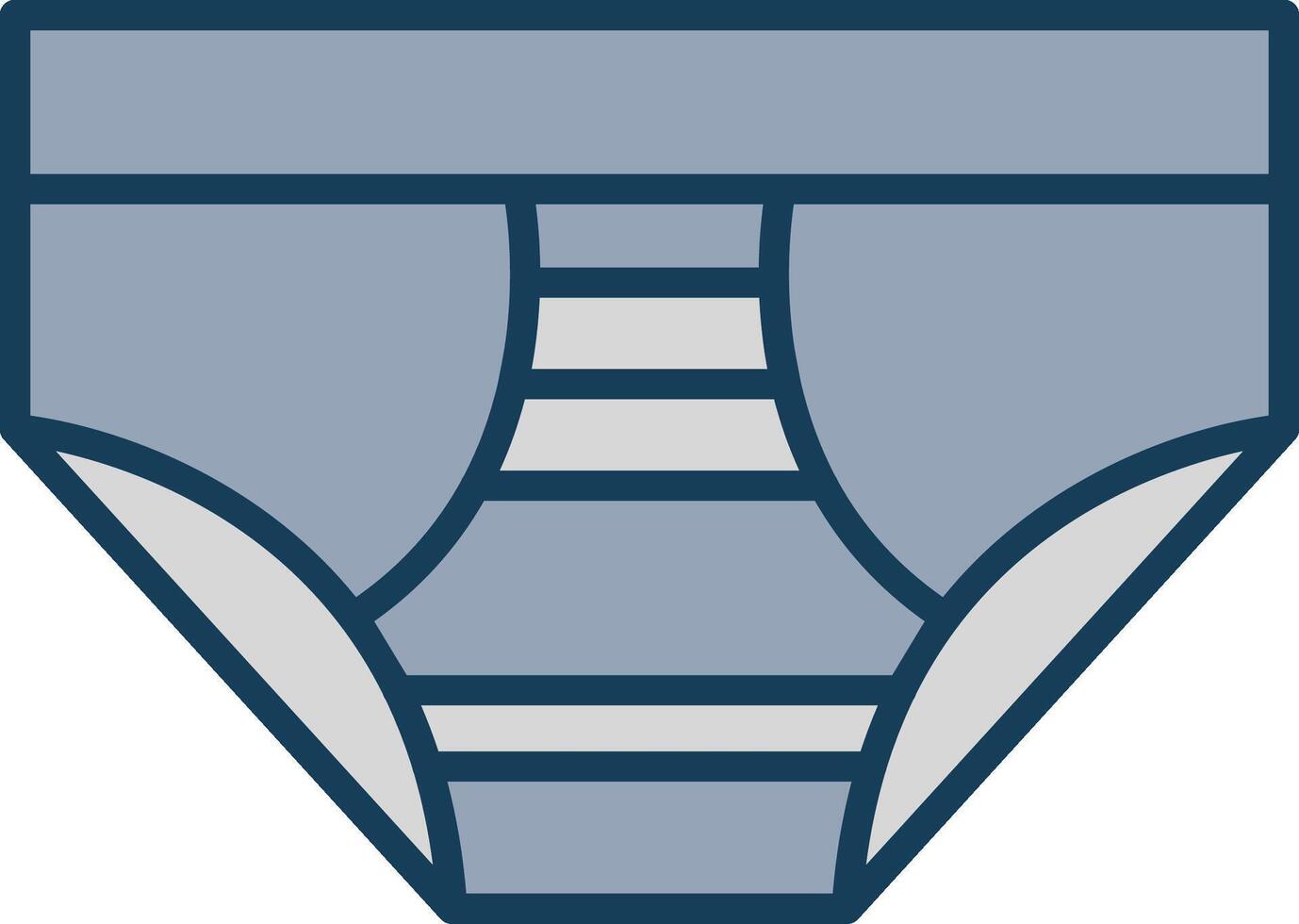 Underwear Line Filled Grey Icon vector