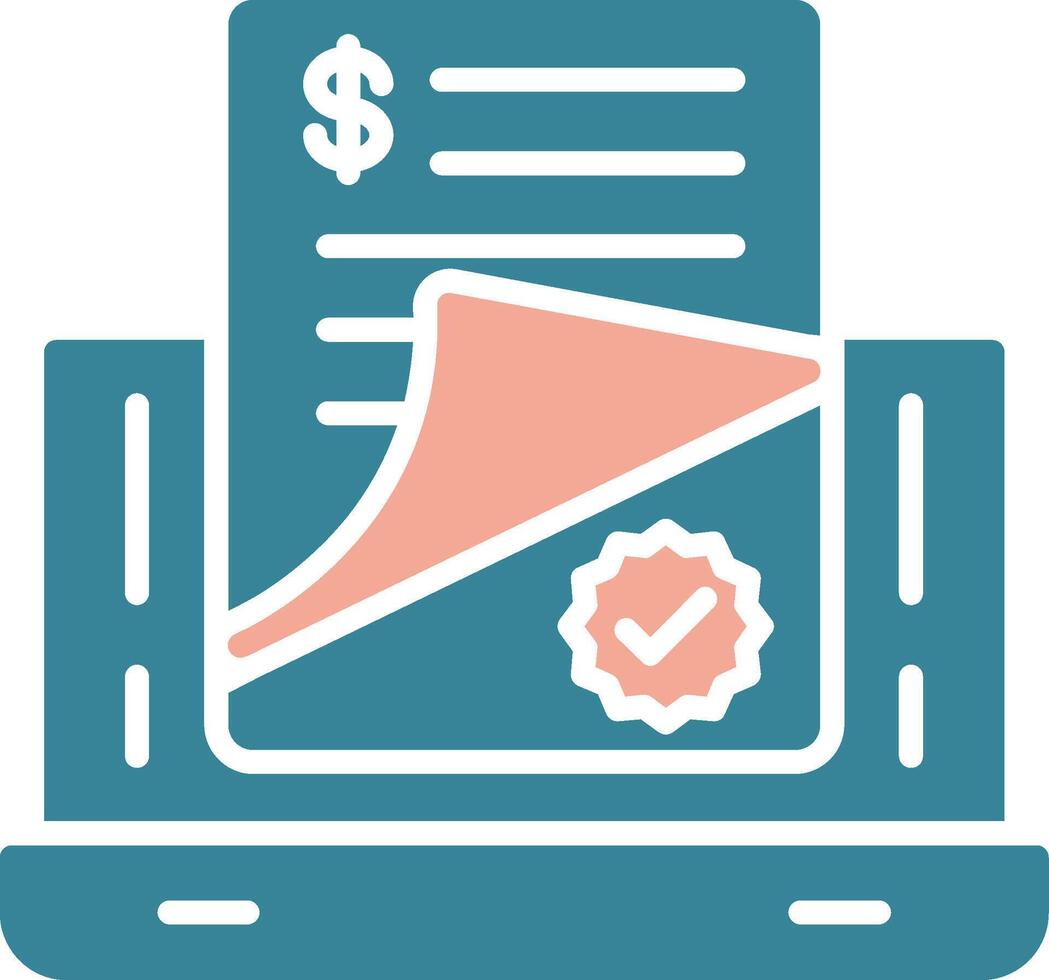 Release Glyph Two Color Icon vector